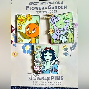 2023 EPCOT Flower and Garden Festival Limited Edition 3 Pin Set